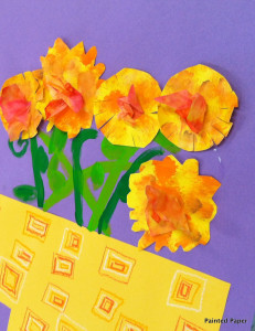 Mexican Marigolds – Painted Paper Art