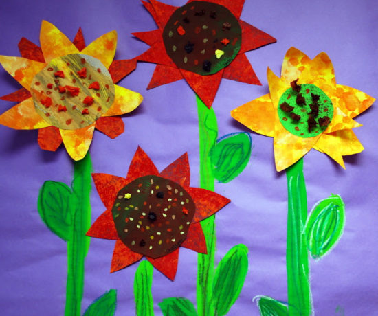 Clay Flower Bouquets Painted Paper Art