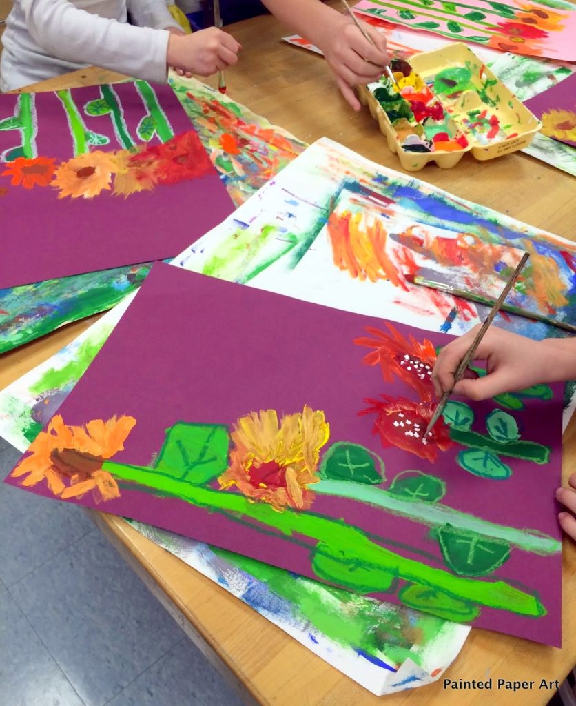 Monet’s Garden Flowers – Painted Paper Art