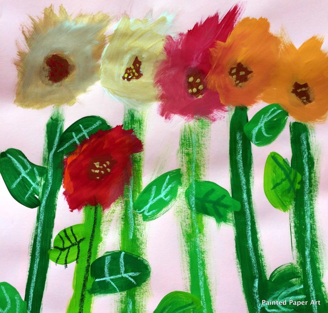 Monet’s Garden Flowers – Painted Paper Art