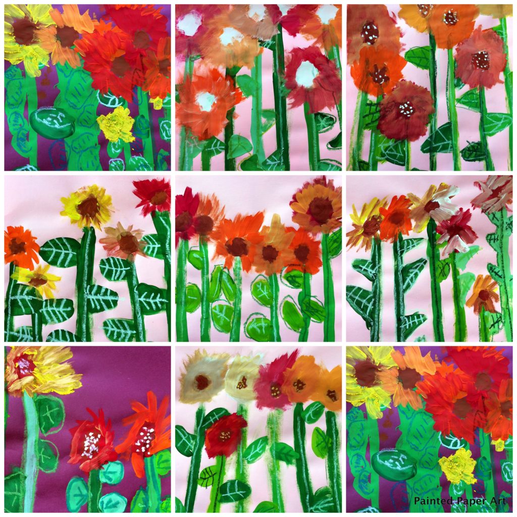 Monet’s Garden Flowers – Painted Paper Art