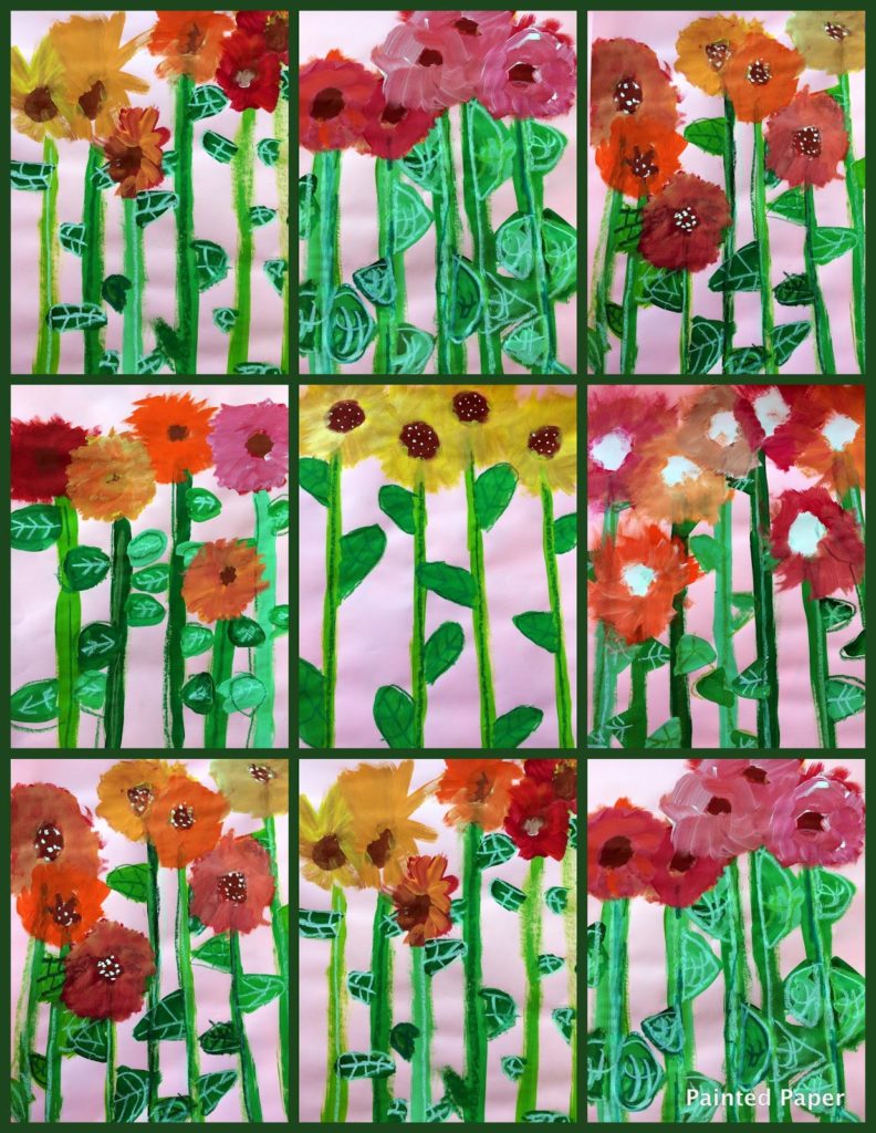 Monet’s Garden Flowers – Painted Paper Art