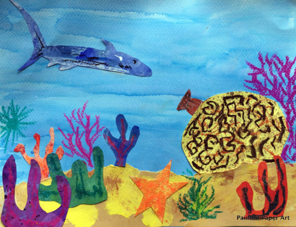 Habitats: Life In The Coral Reef – Painted Paper Art