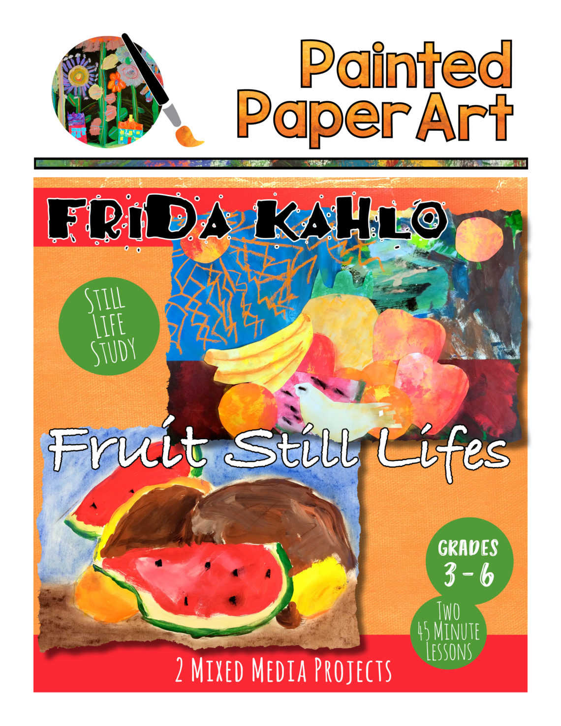 Artist Study: Frida Kahlo – Painted Paper Art