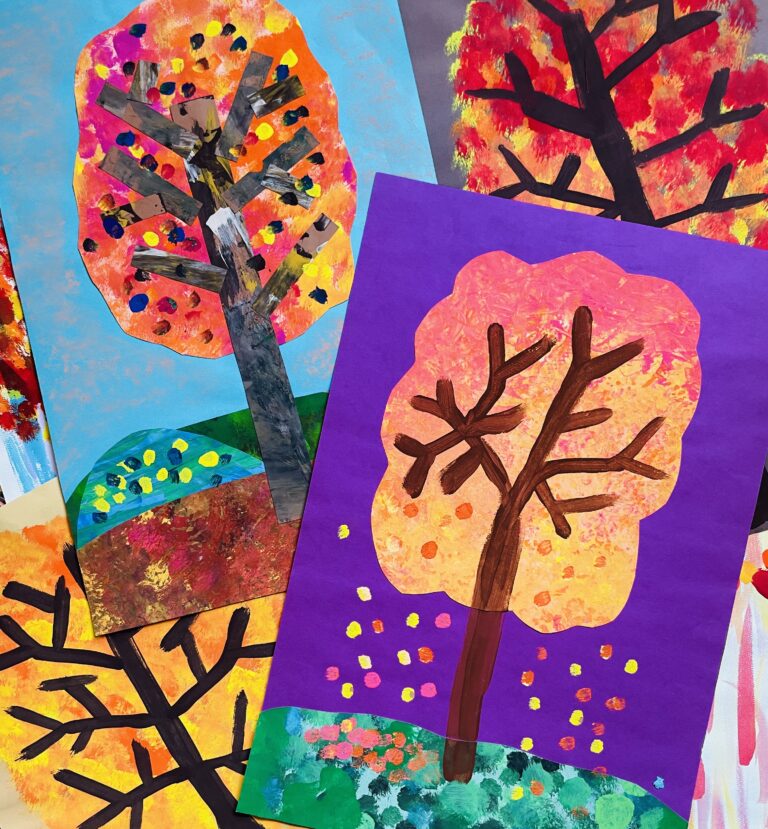 Painted Paper Trees – Painted Paper Art