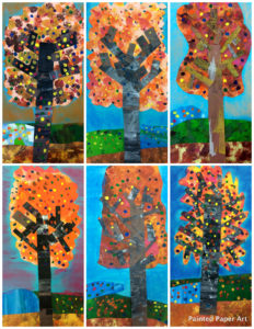 Painted Paper Trees – Painted Paper Art