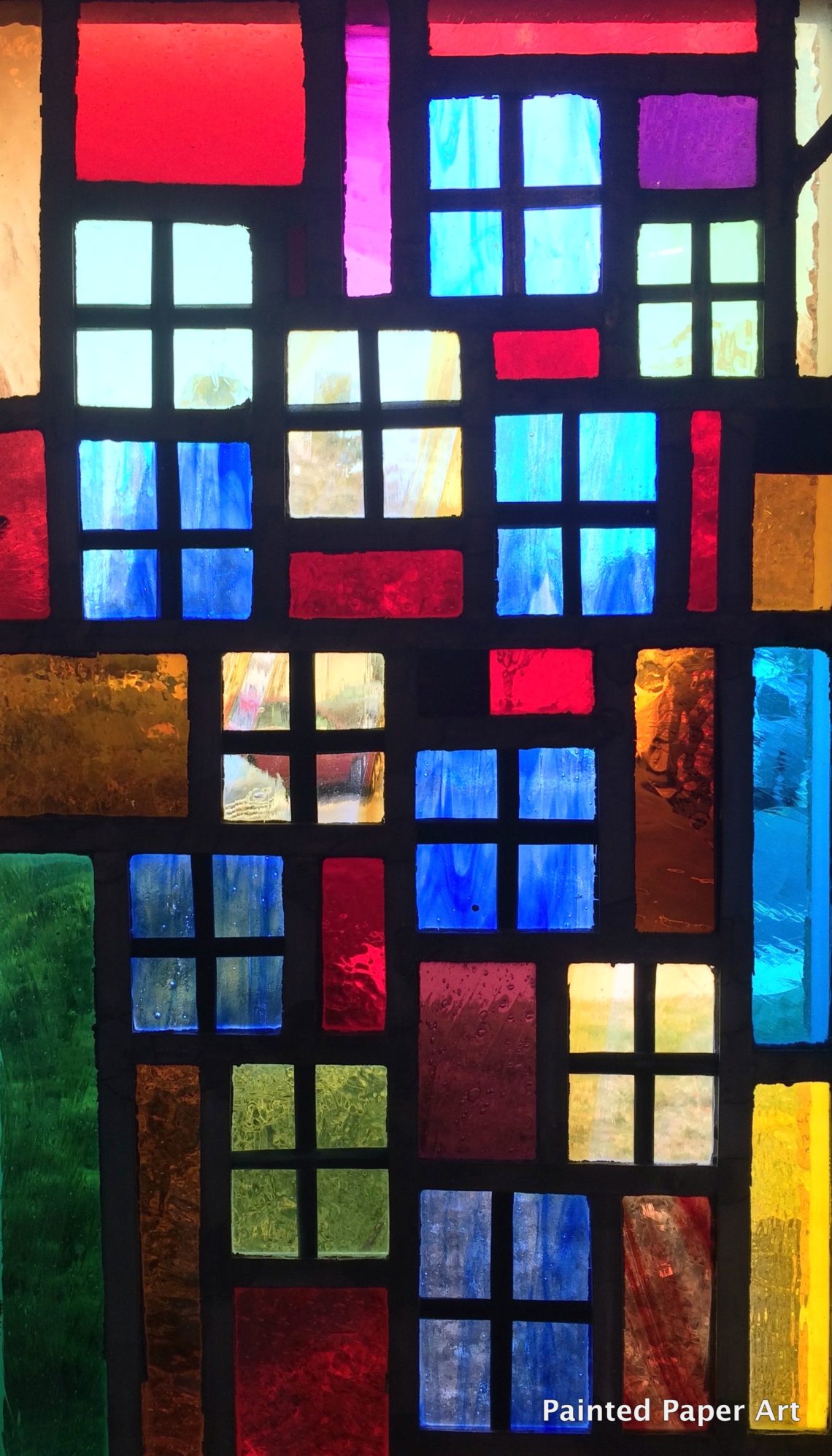 Faux Stained Glass Windows – Painted Paper Art