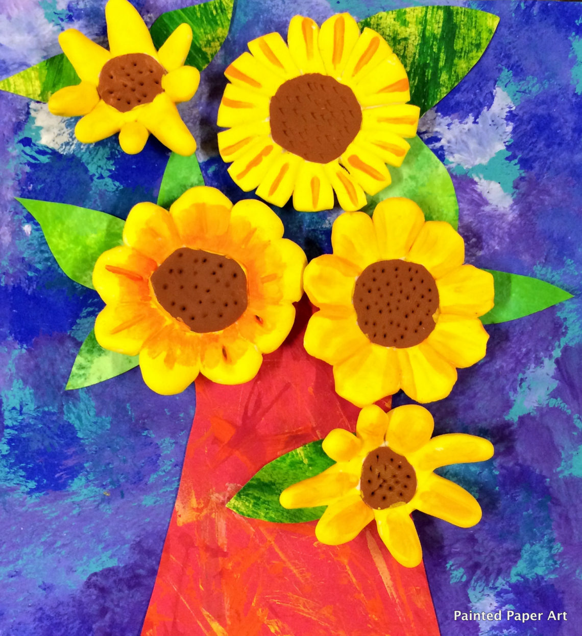 Clay Flower Bouquets – Painted Paper Art