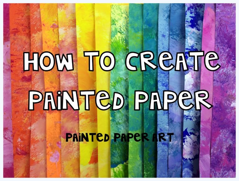 How To Make Painted Papers: The Painted Paper Art Method – Painted 