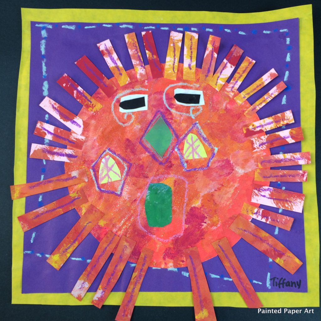 Mexican Aztec Suns – Painted Paper Art