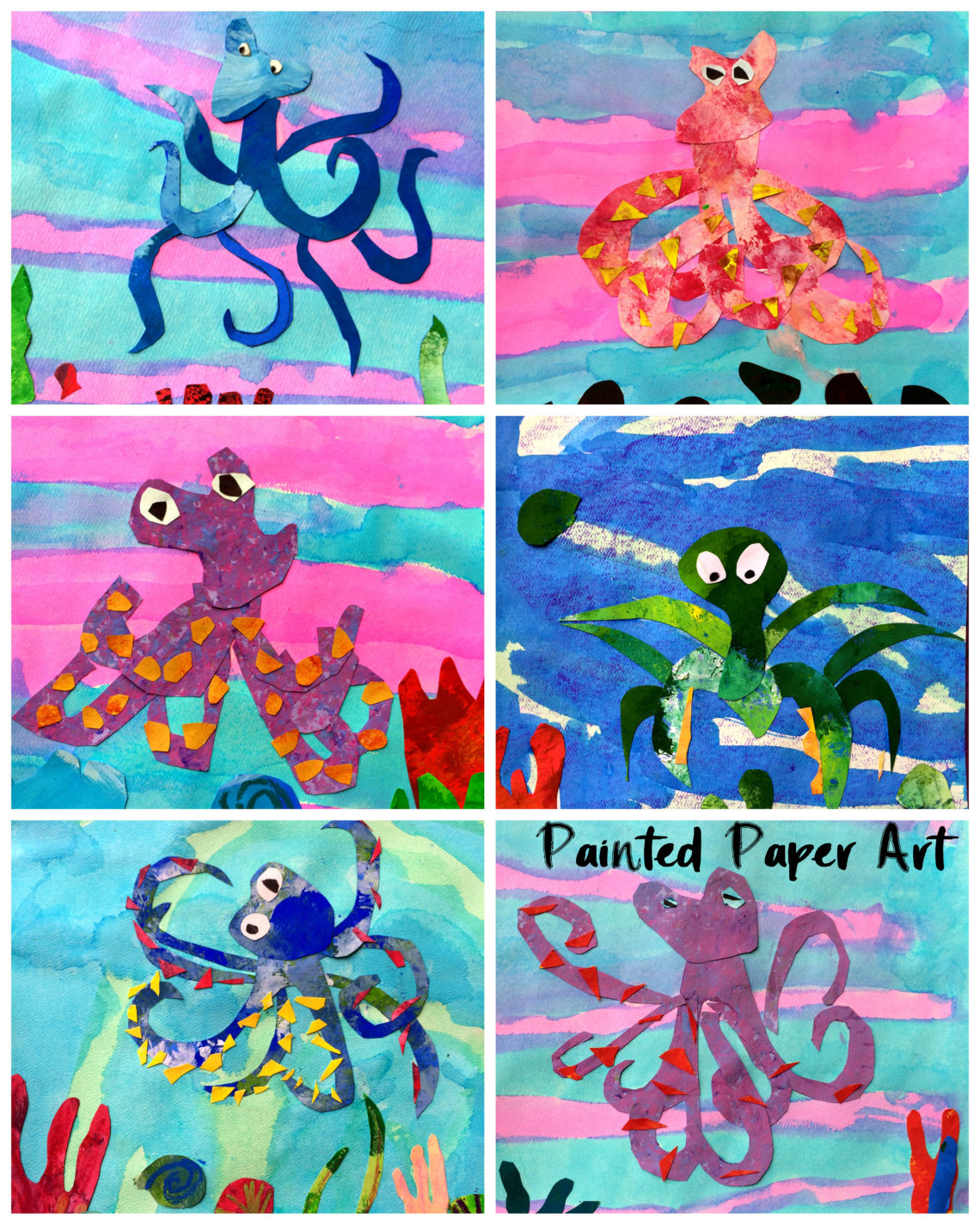 Habitats: Life in the Coral Reef – Painted Paper Art