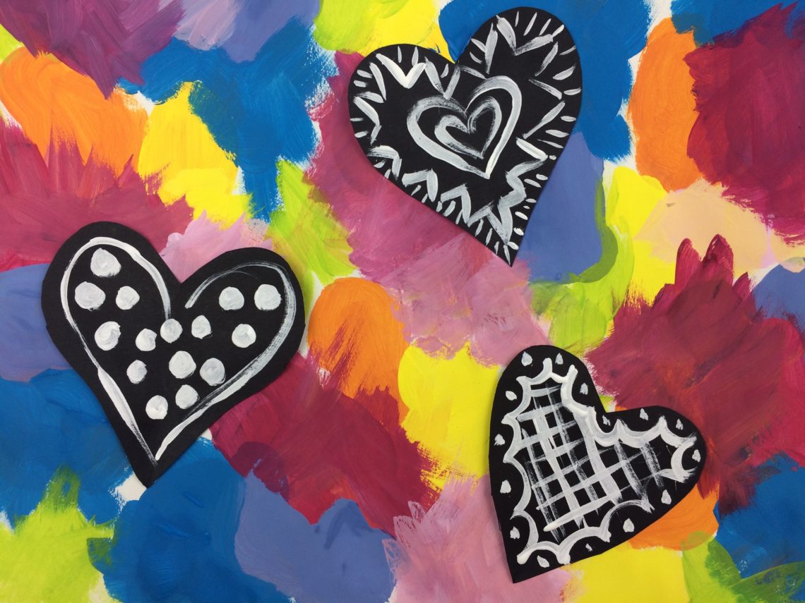 Splash of Love – Painted Paper Art