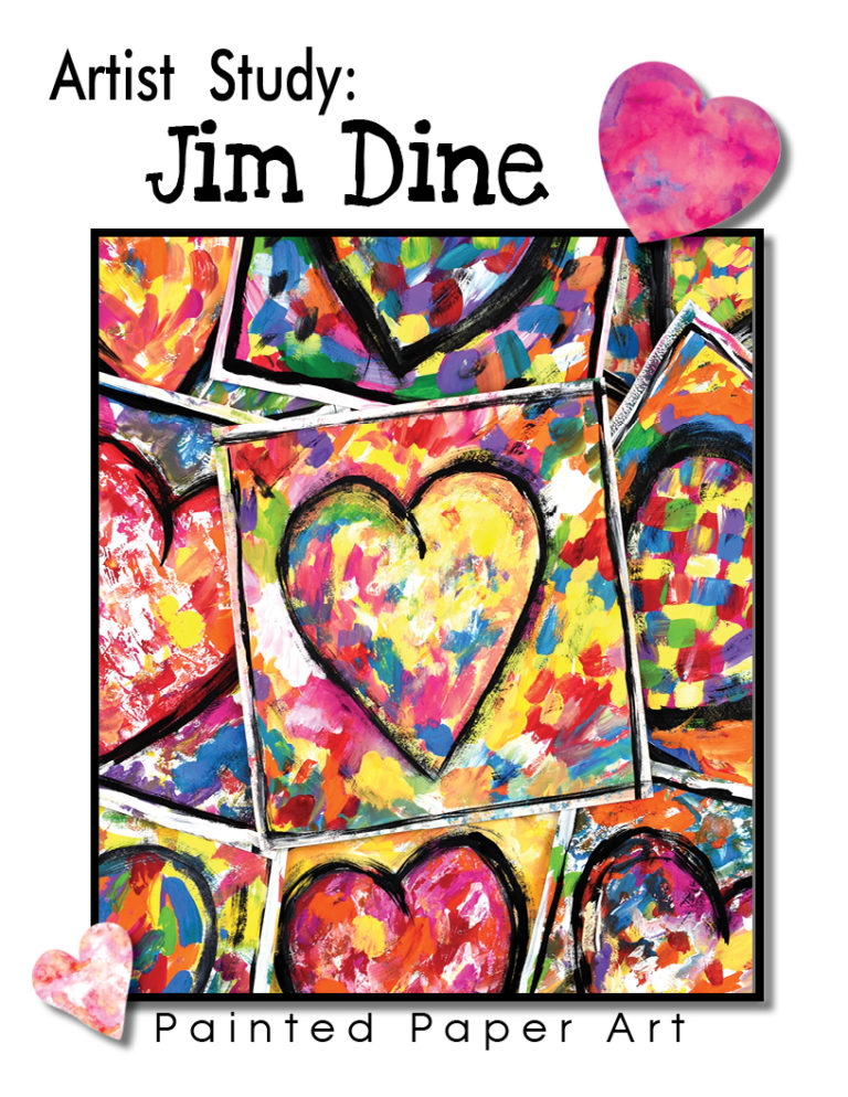 Jim Dine Hearts – Painted Paper Art