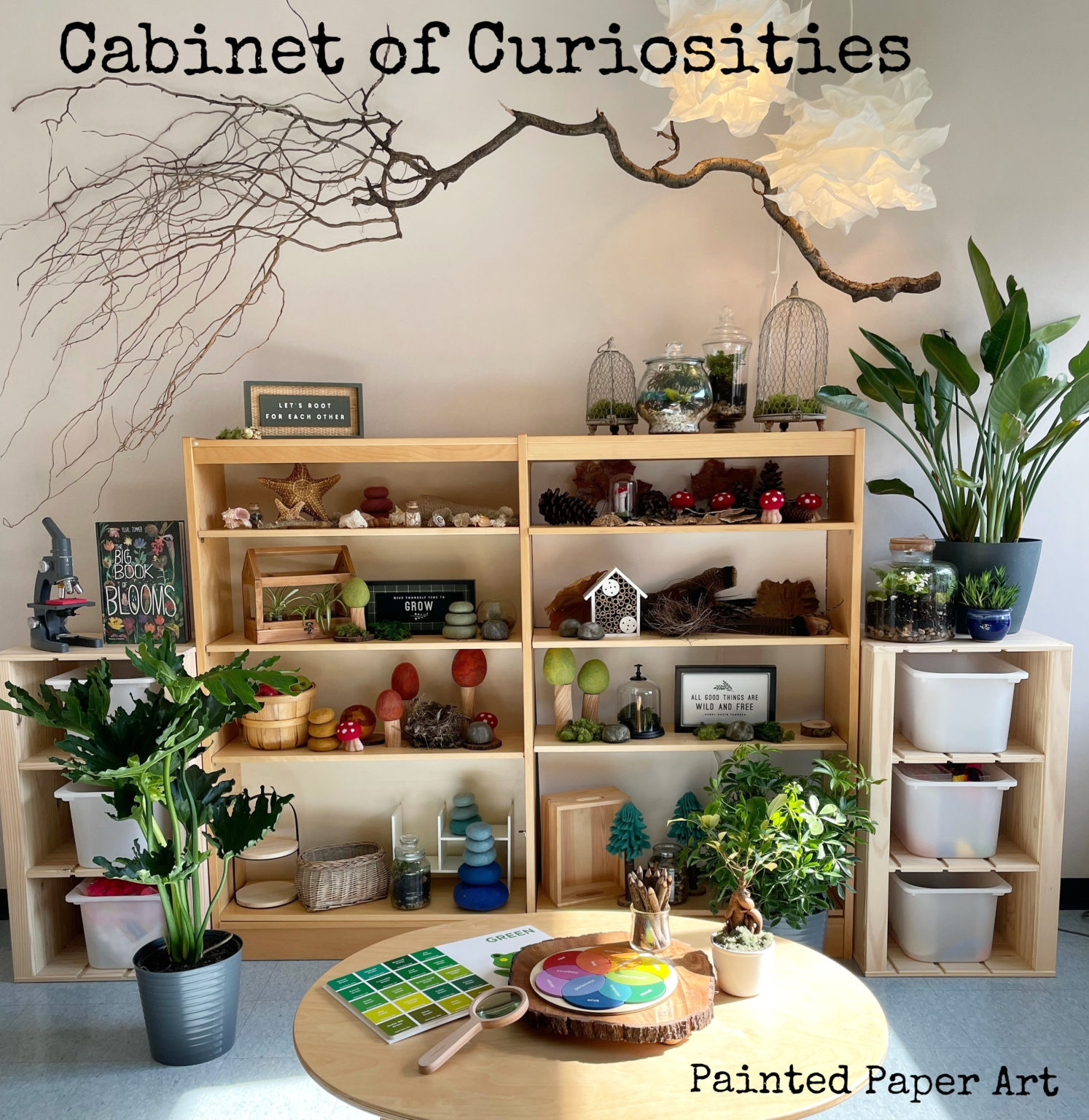 Cabinet of Curiosities – Painted Paper Art