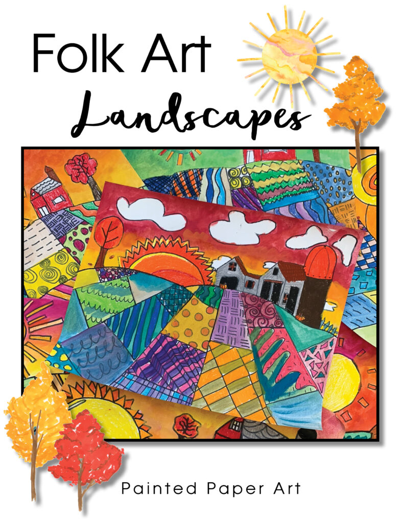 Folk Art Landscapes – Painted Paper Art